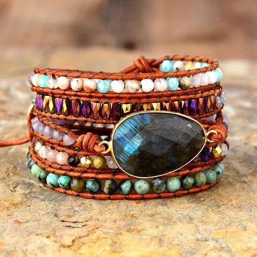 Stunning Labradorite Wrap Bracelet-Your Soul Place